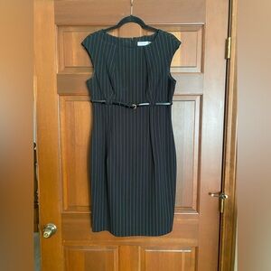 Calvin Klein pinstripe sheath dress size 10